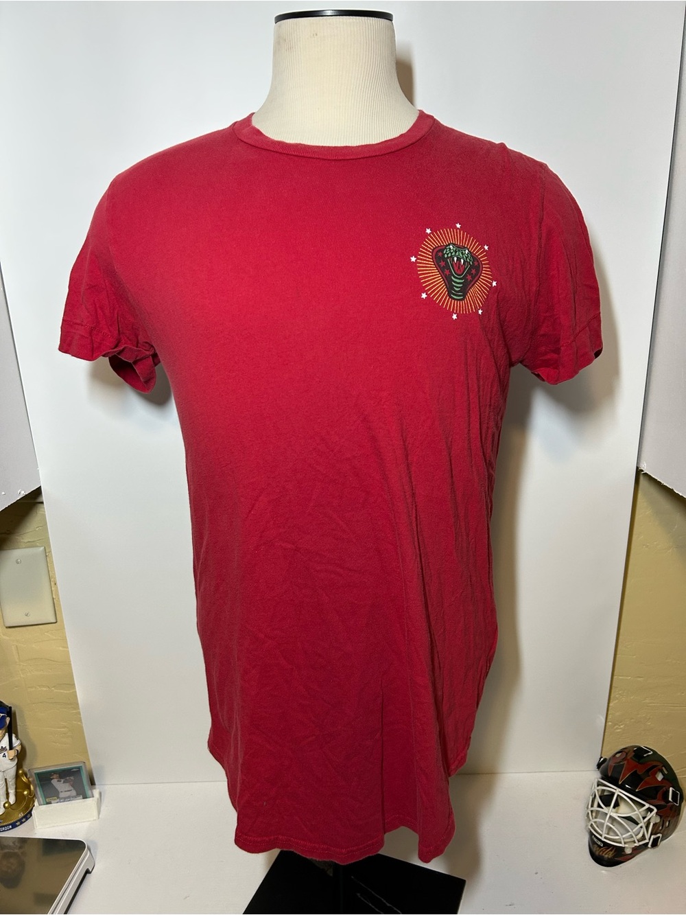 Red Graphic Crewneck T-Shirt Hollister medium